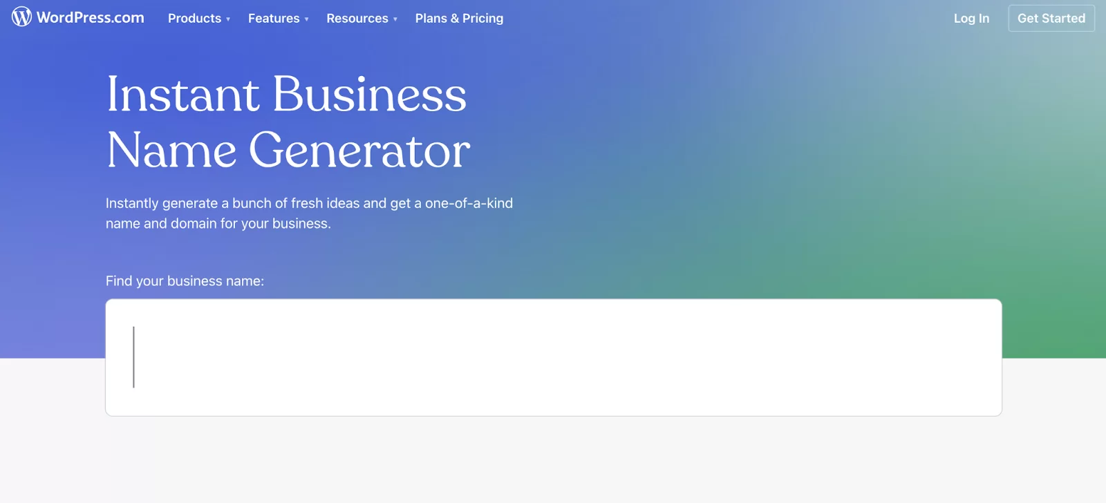 Choose a business name