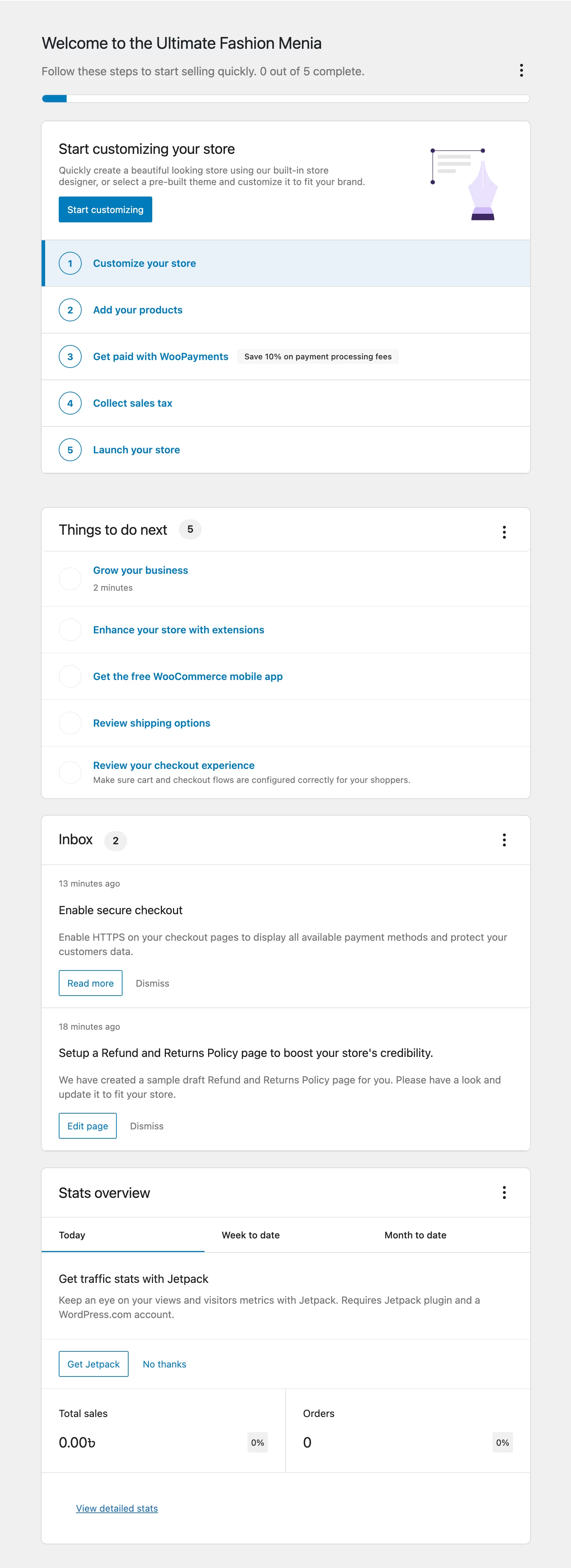 Full view of the required things