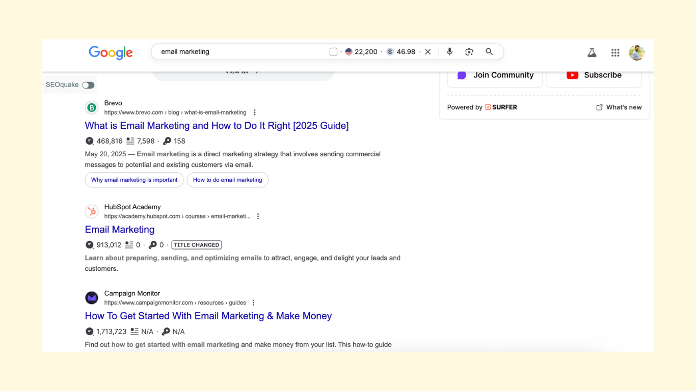 List Out Your Competitors